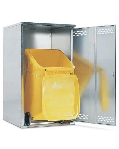 Aide au basculement de la poubelle DENIOS (retenue du câble métallique et du rail inférieur pour érapidementr qu'elle ne roule) 173094