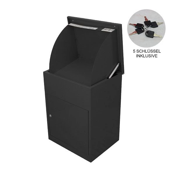 Boîte à colis Monster noire 28144