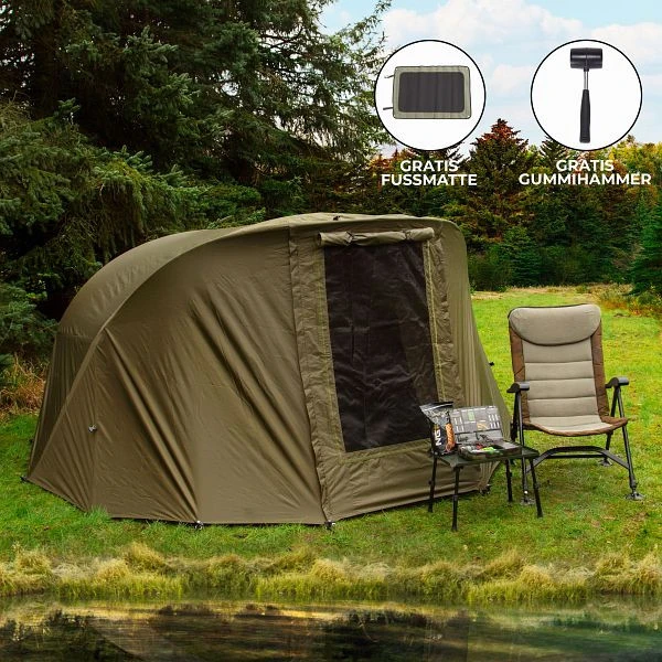 Bivvy Monster 2 personnes temps de pêche 300 cm avec lancer 29331