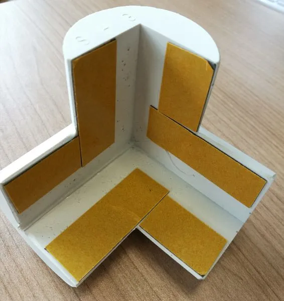 Angle de protection Knuffi type d'angle A3D blanc PEA-10817