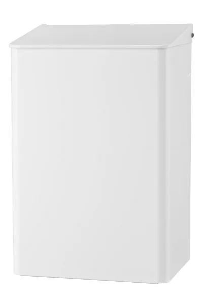 All Care Dutch Bins poubelle fermée 15 litres acier inoxydable blanc 8225