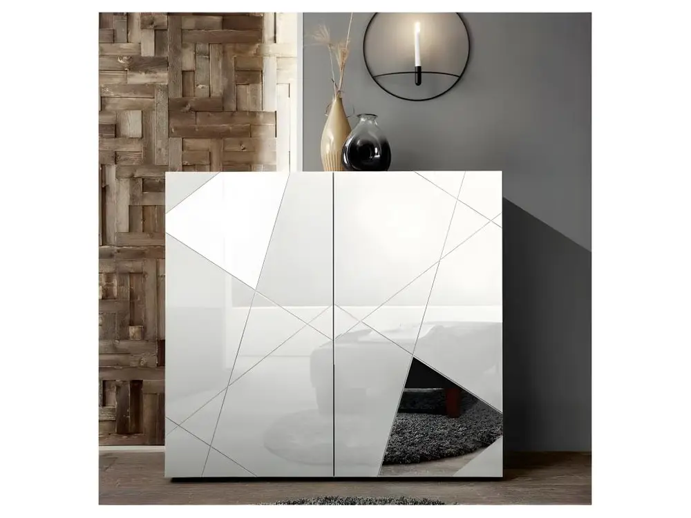 Argentier 2 portes - METRIA : Blanc